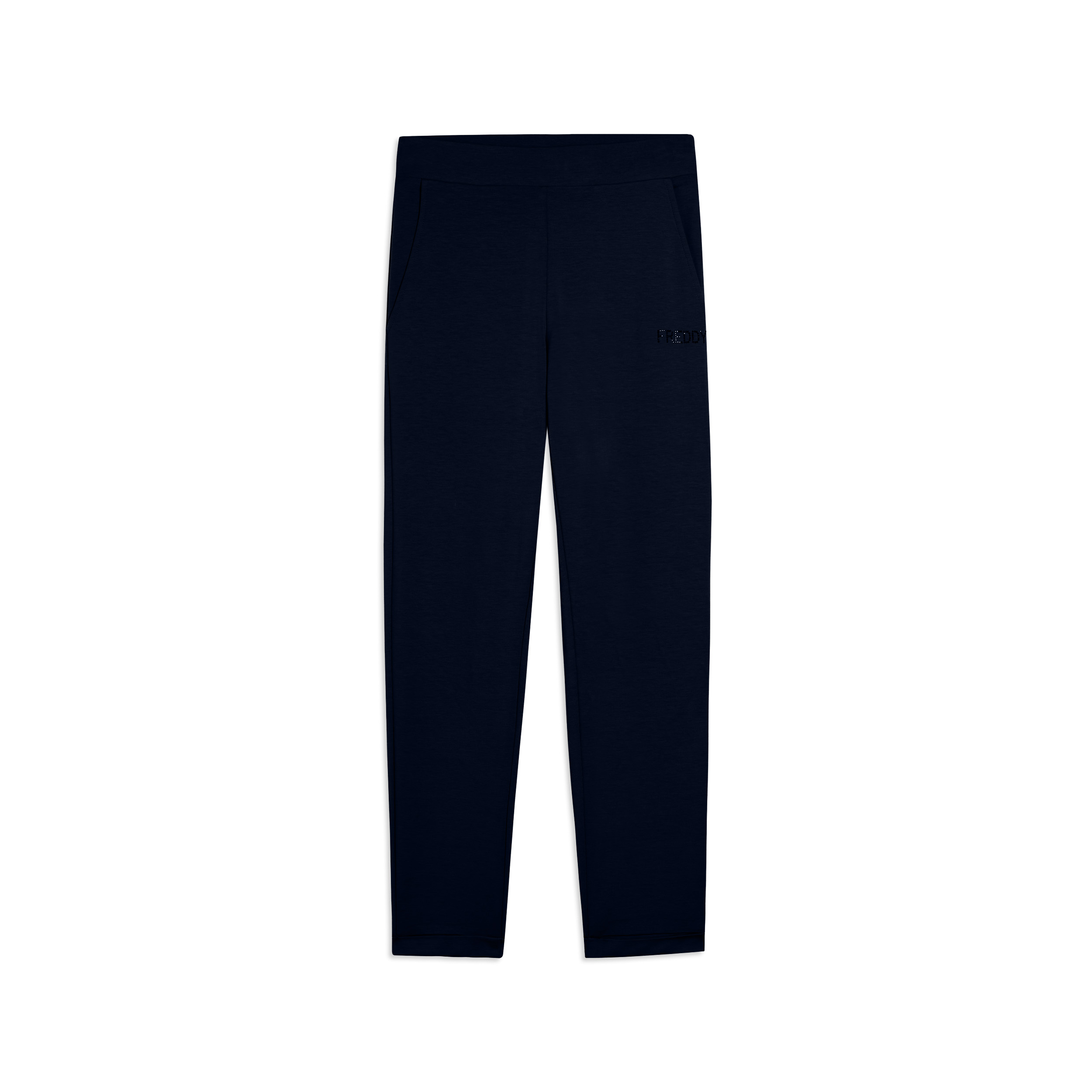 Pantaloni Sportivi Cropped con risvolto e strass FREDDY