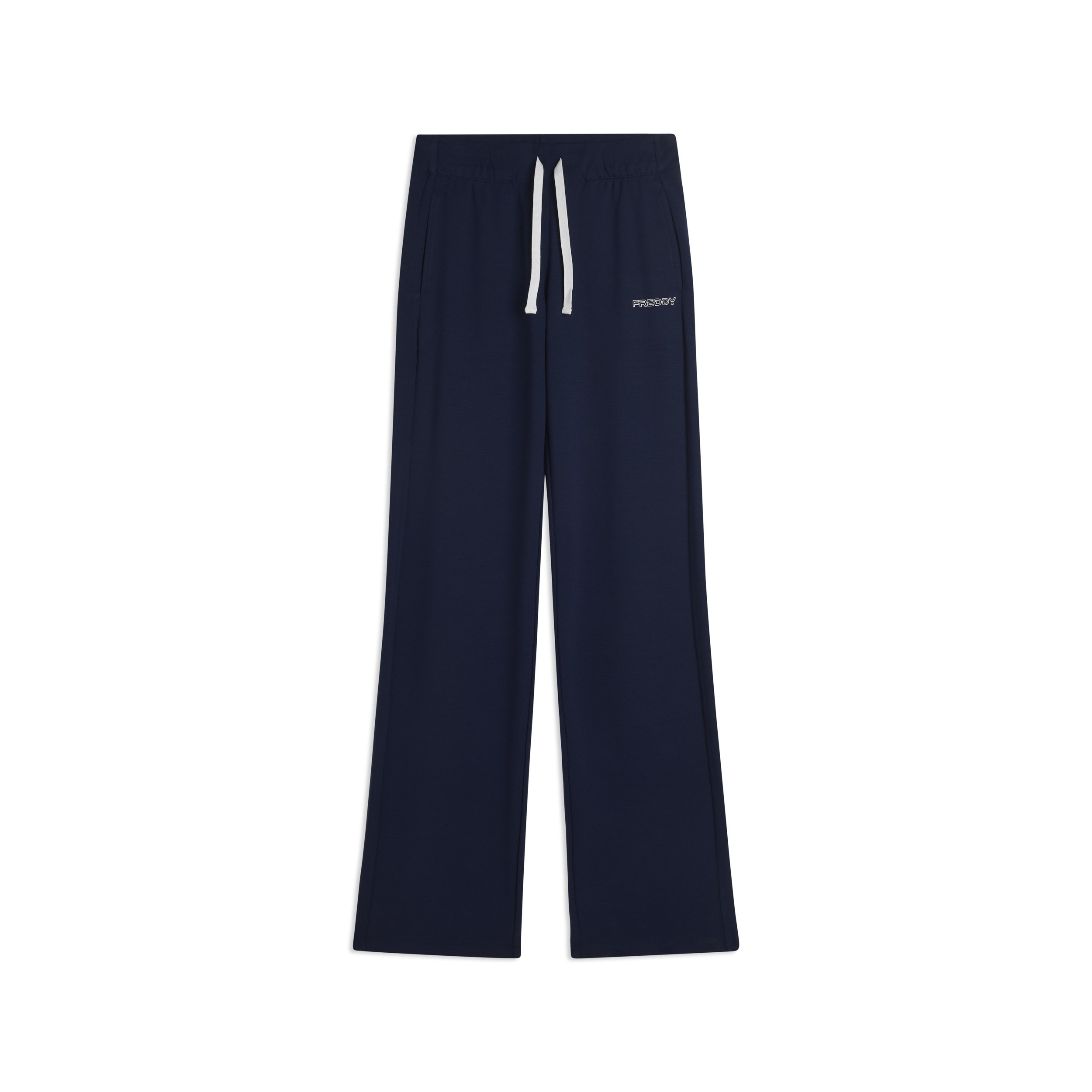 Pantaloni Sportivi Wide Leg con Lunghezza Full