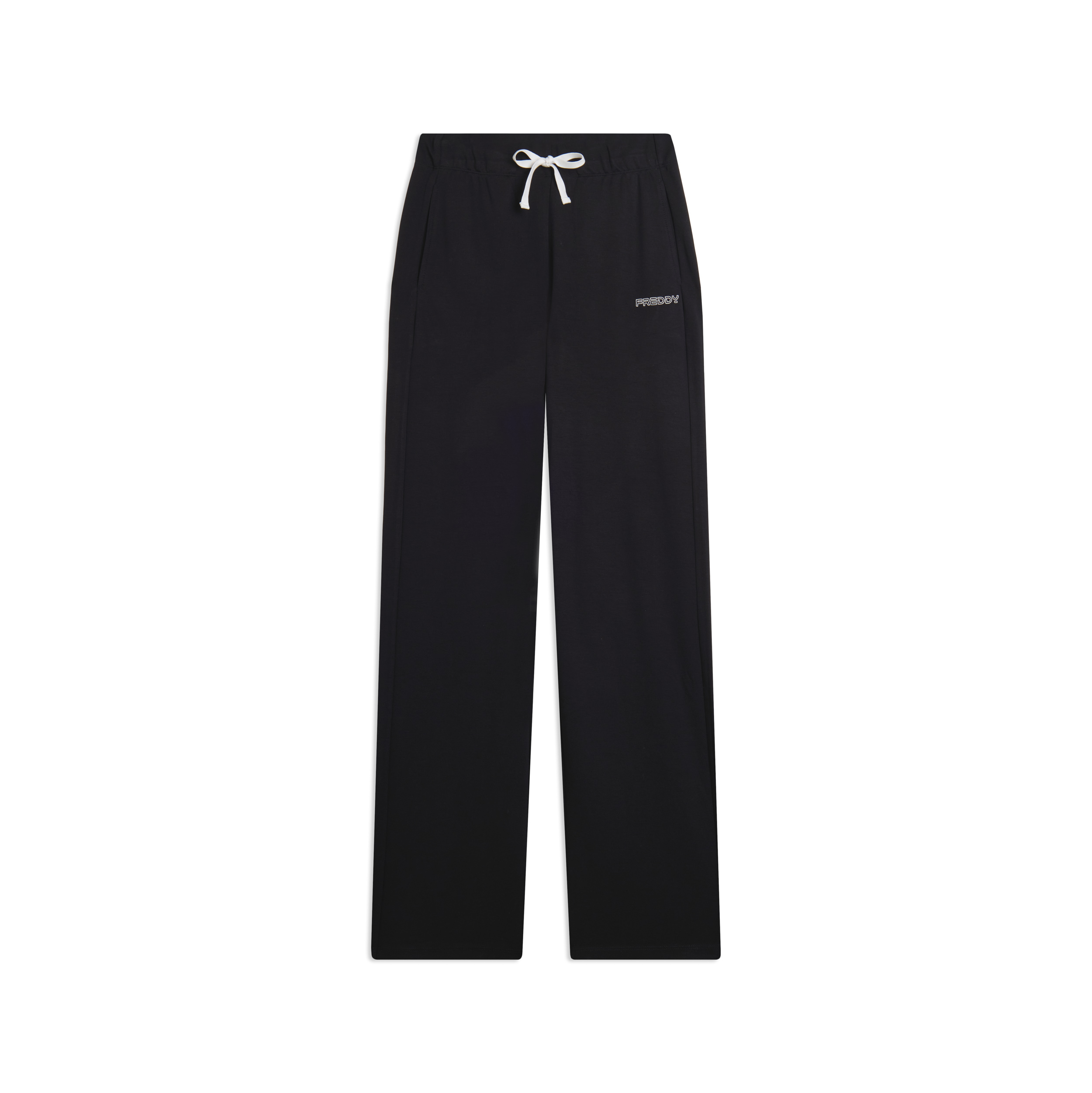 Pantaloni Sportivi Wide Leg con Lunghezza Full