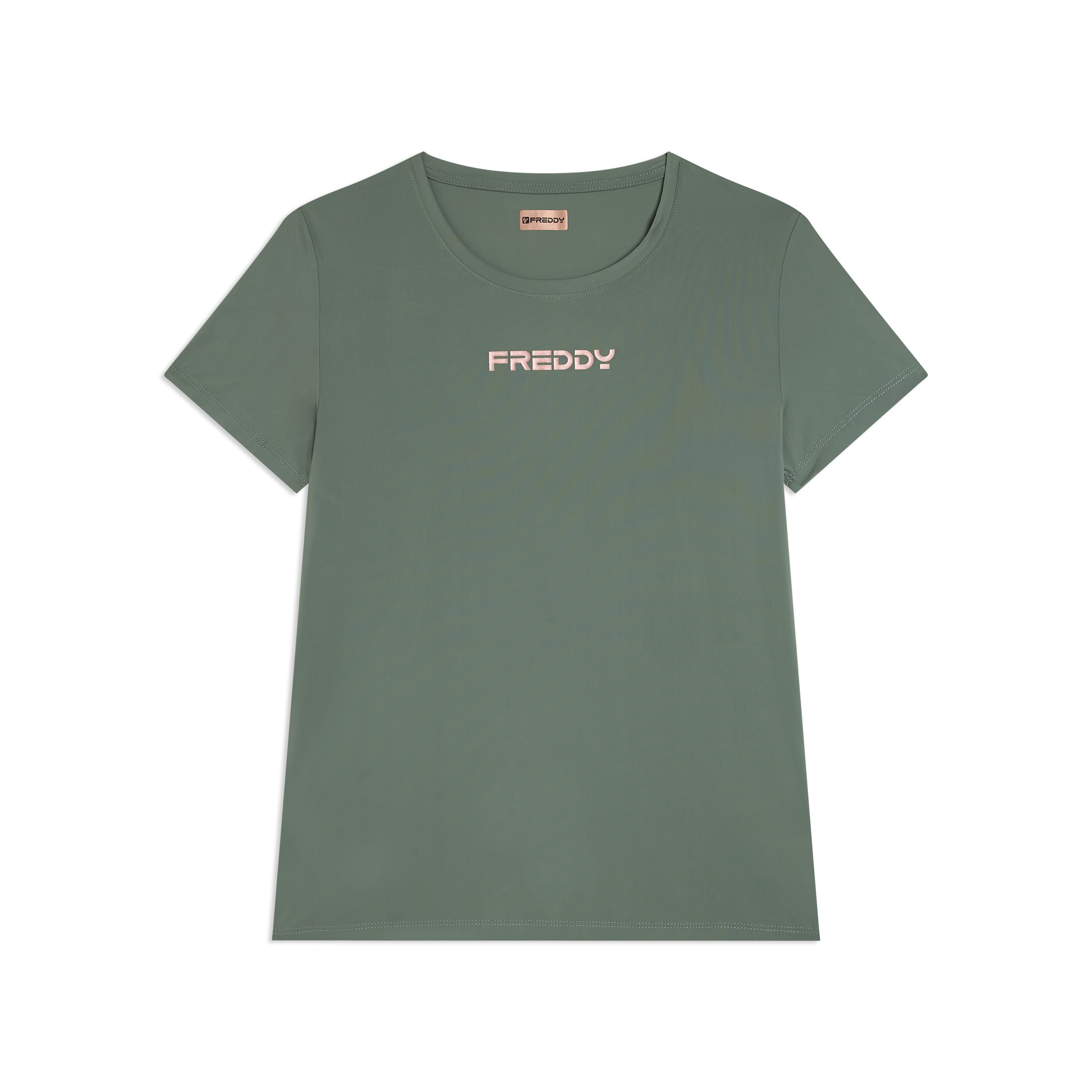 T-shirt regular in tessuto tecnico leggero
