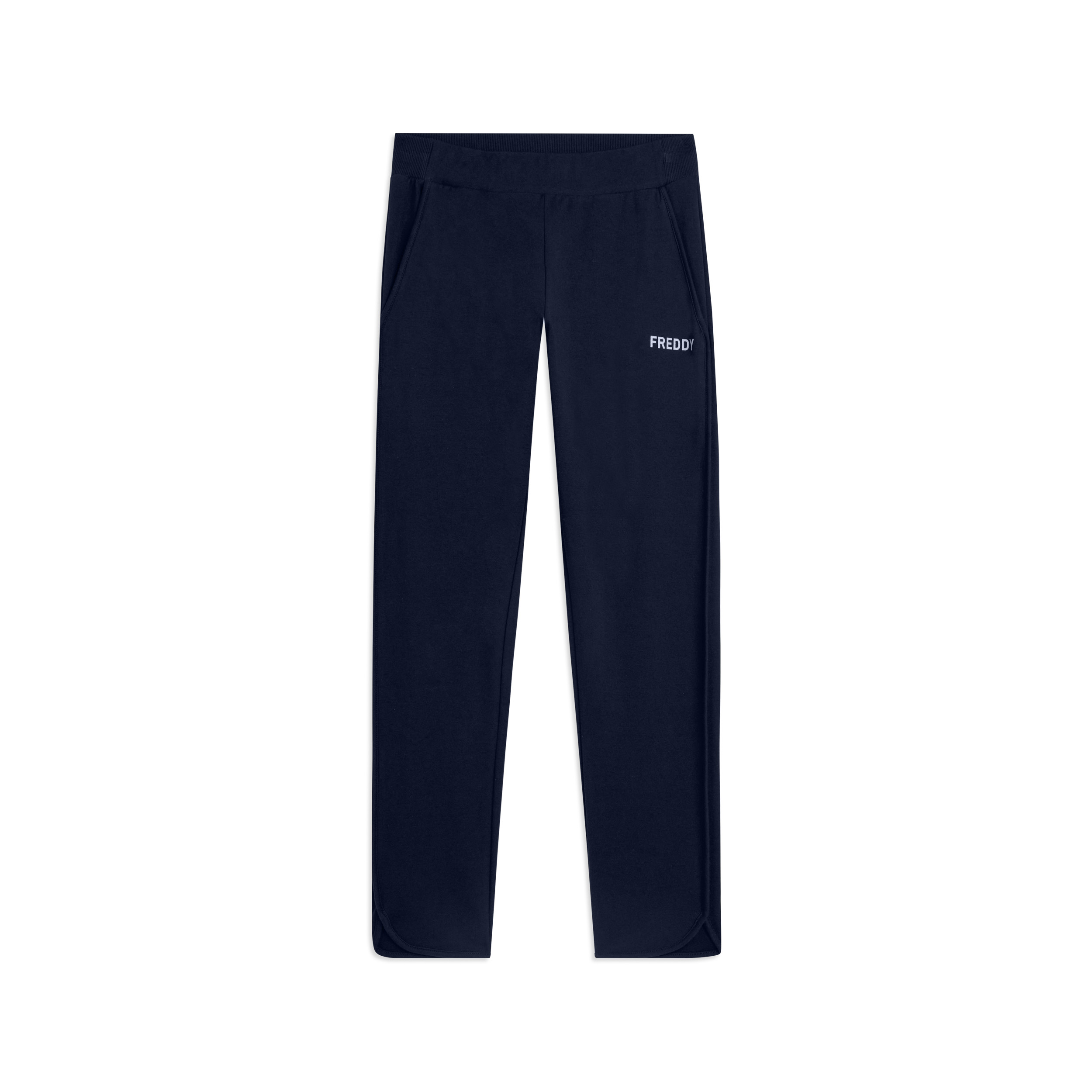 Pantaloni 7/8 con Fondo Stondato e Vita Sagomata