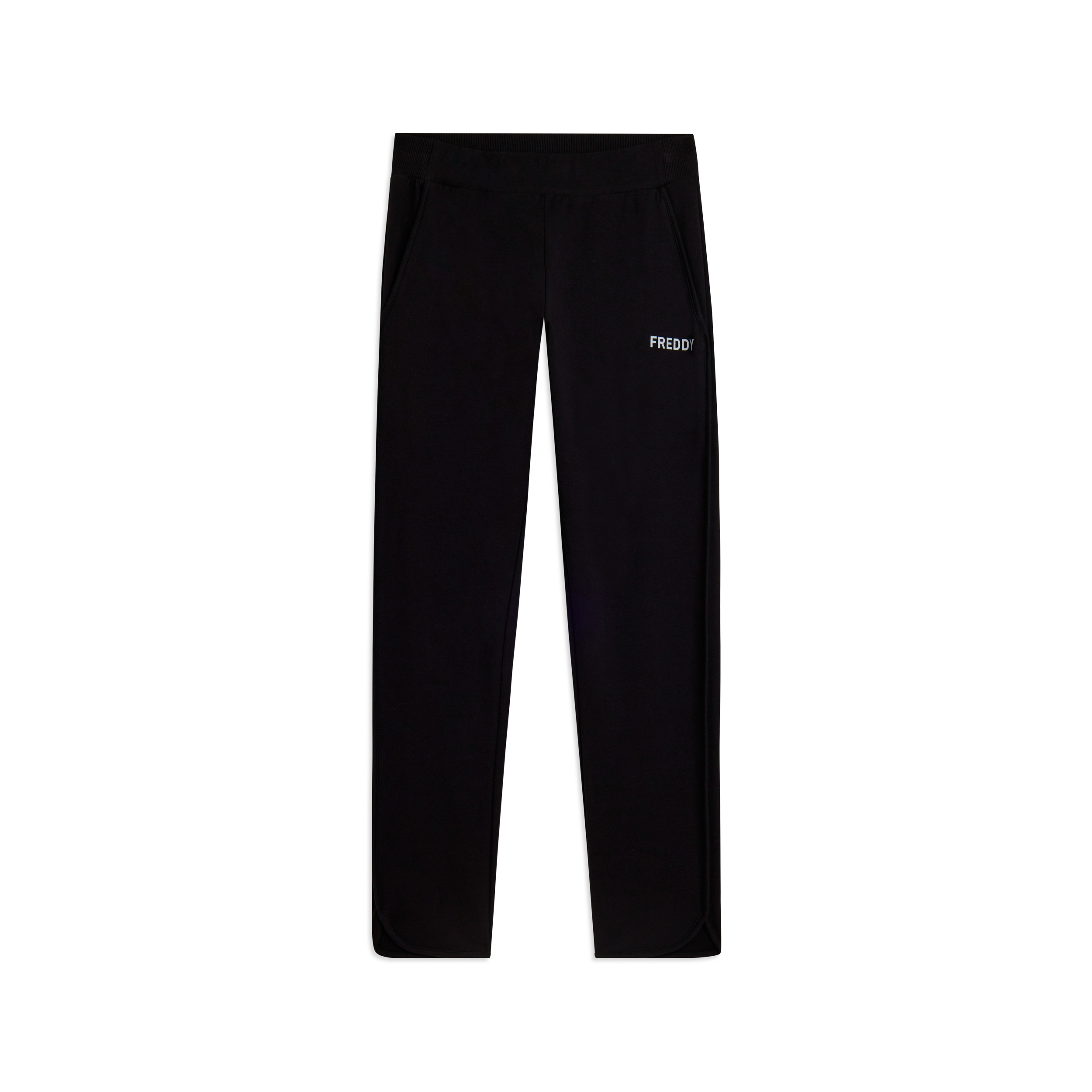 Pantaloni 7/8 con Fondo Stondato e Vita Sagomata