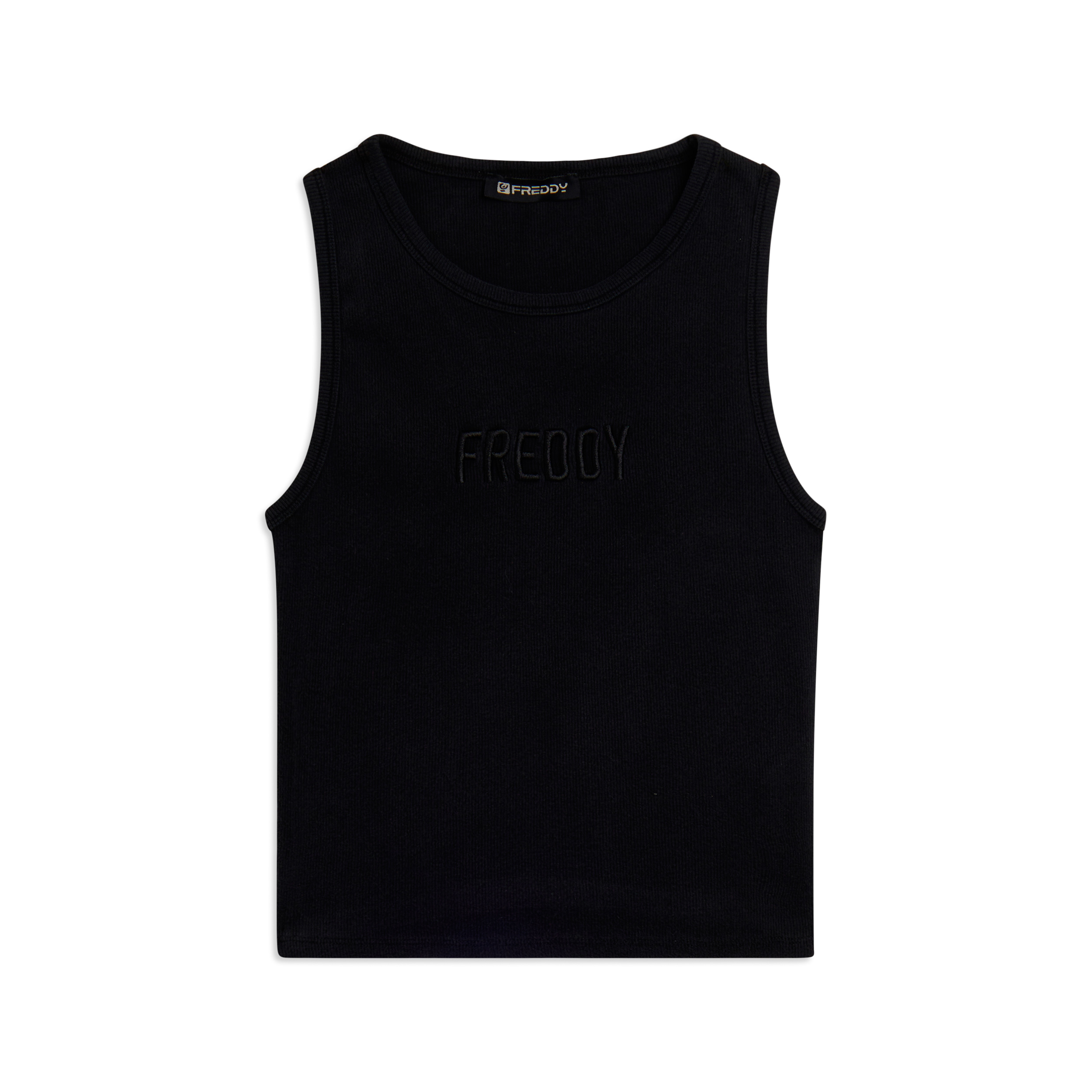 Canotta Cropped con logo FREDDY ricamato