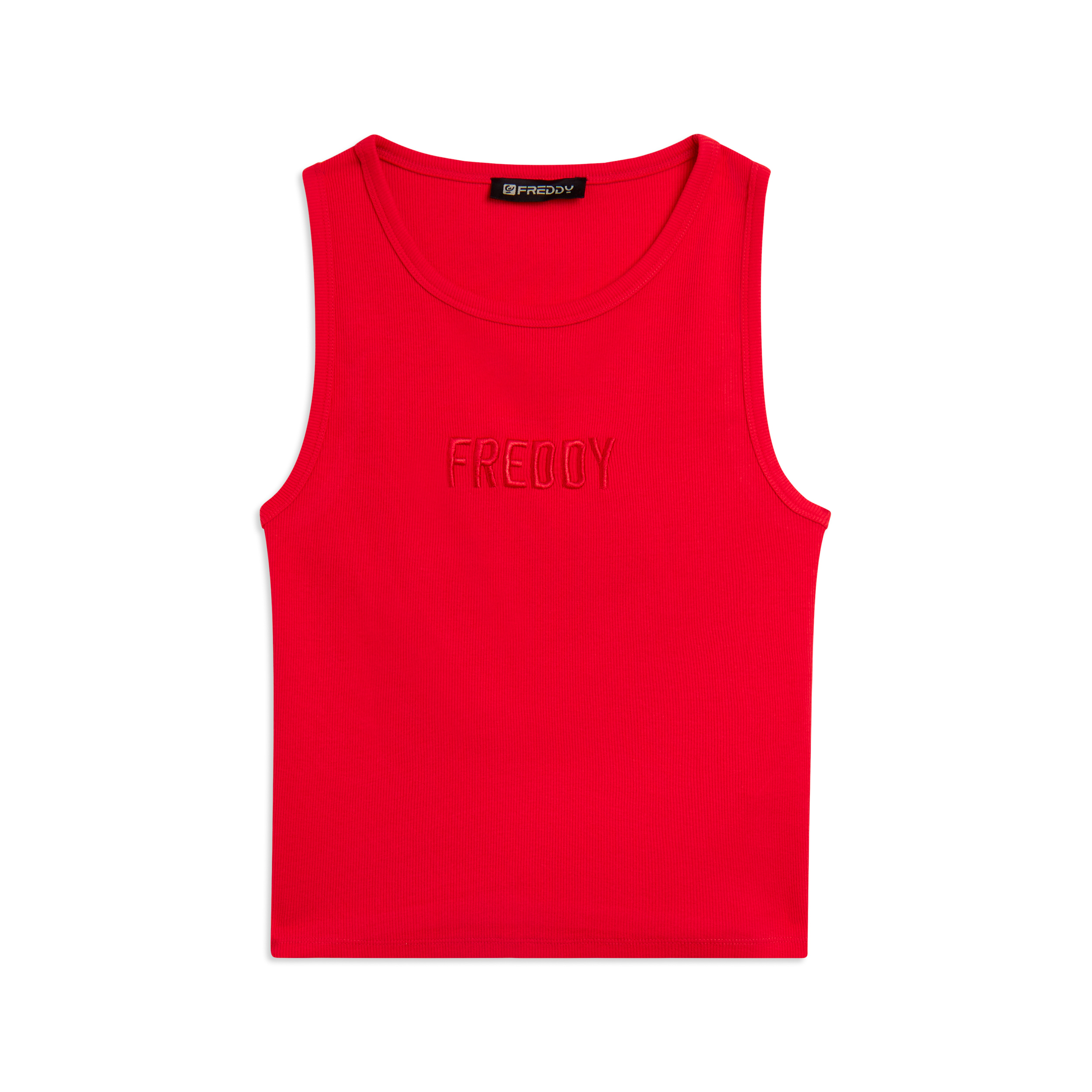 Canotta Cropped con logo FREDDY ricamato