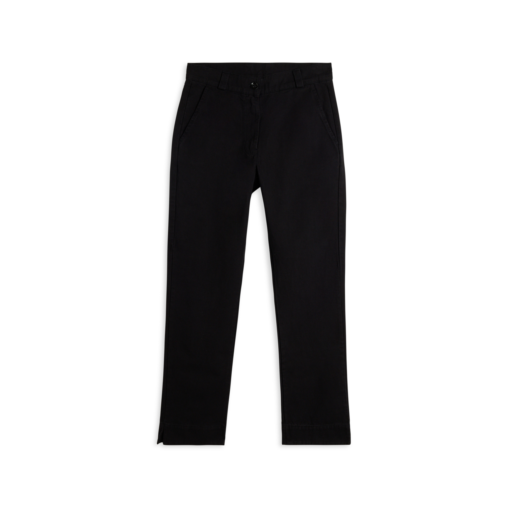 Pantaloni cropped slim fit in cotone