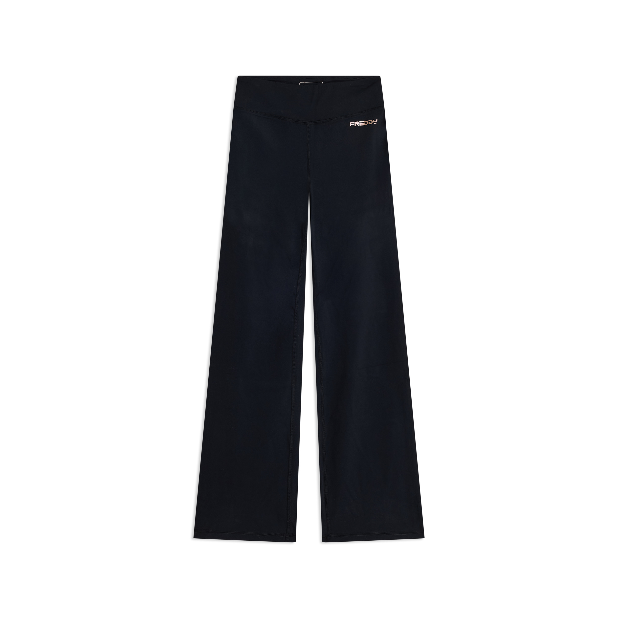 Leggings in tessuto quick dry vita alta con fondo a zampa