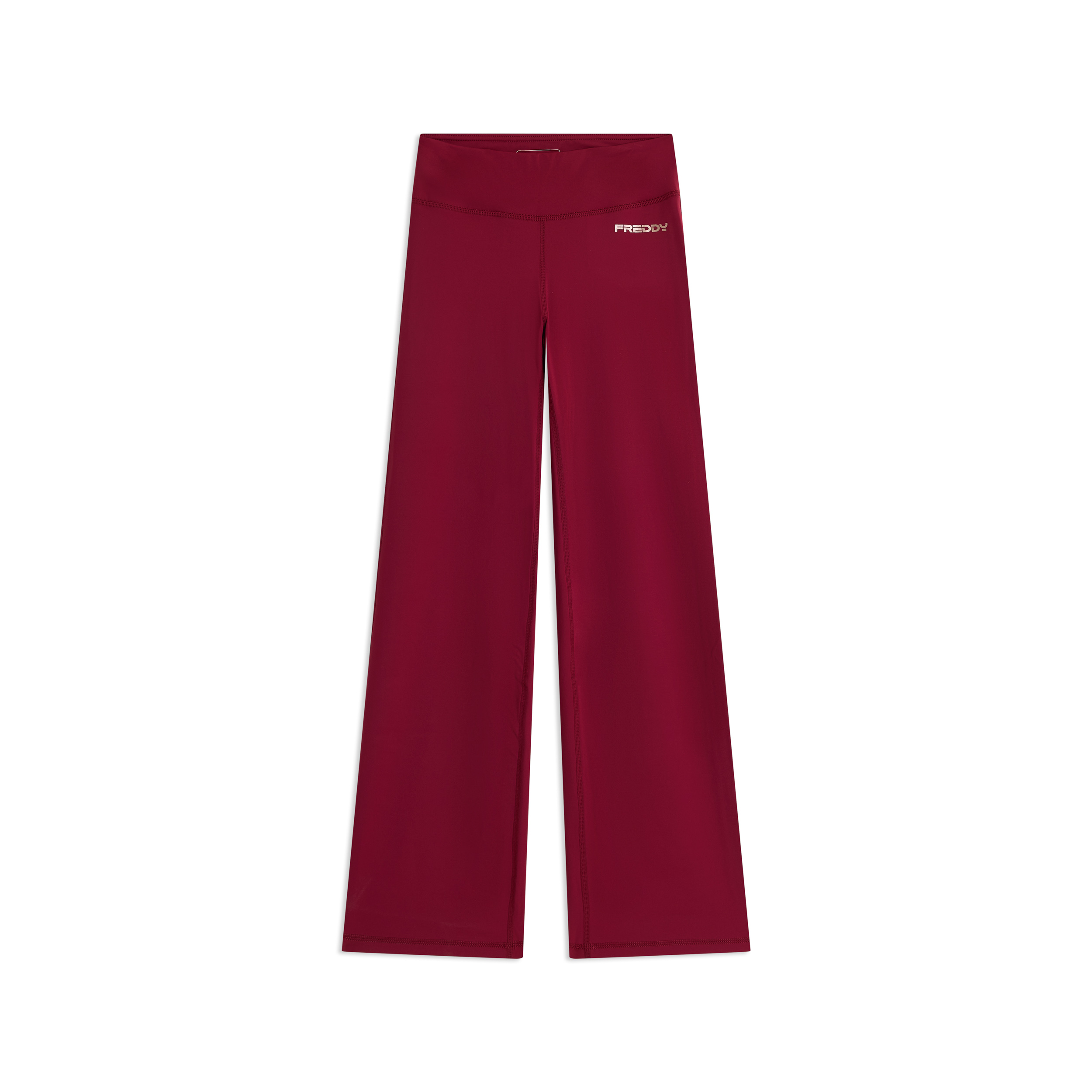 Leggings in tessuto quick dry vita alta con fondo a zampa