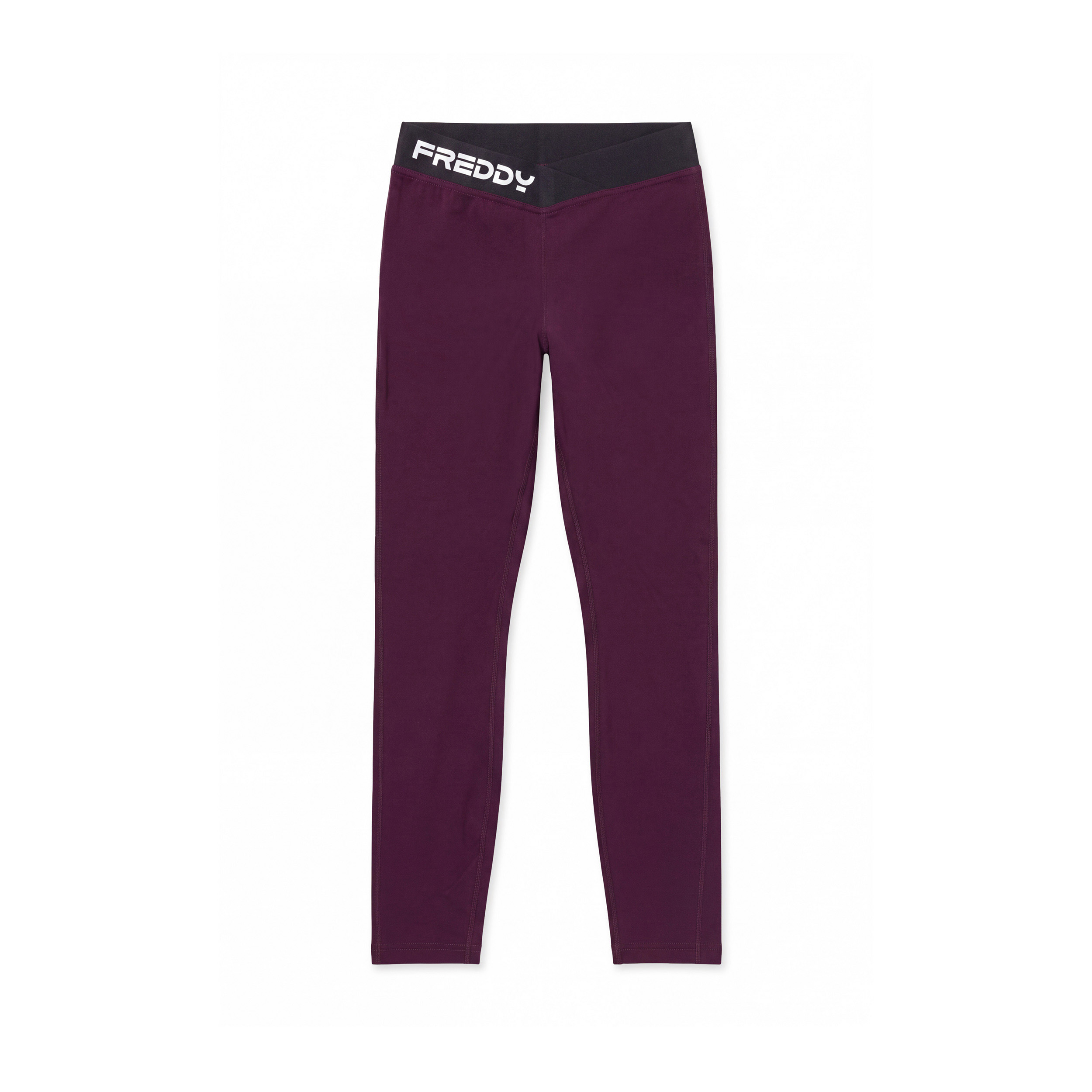 Leggings 7/8 Vita Alta con Elastico Jacquard a V
