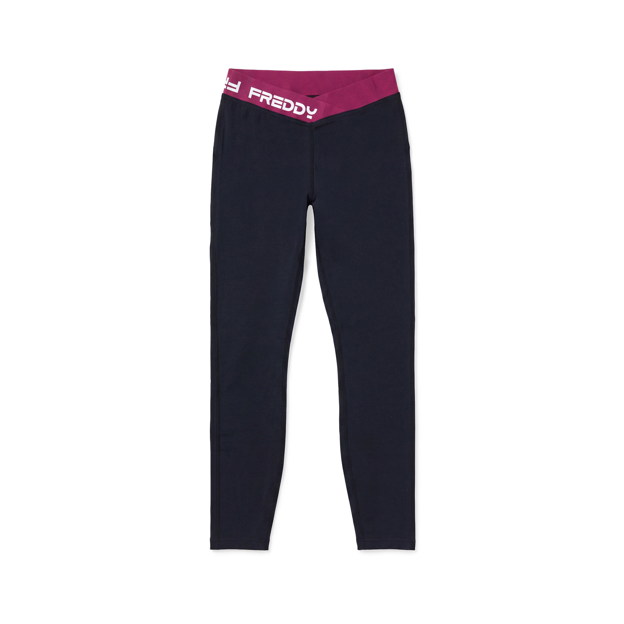 Leggings 7/8 Vita Alta con Elastico Jacquard a V