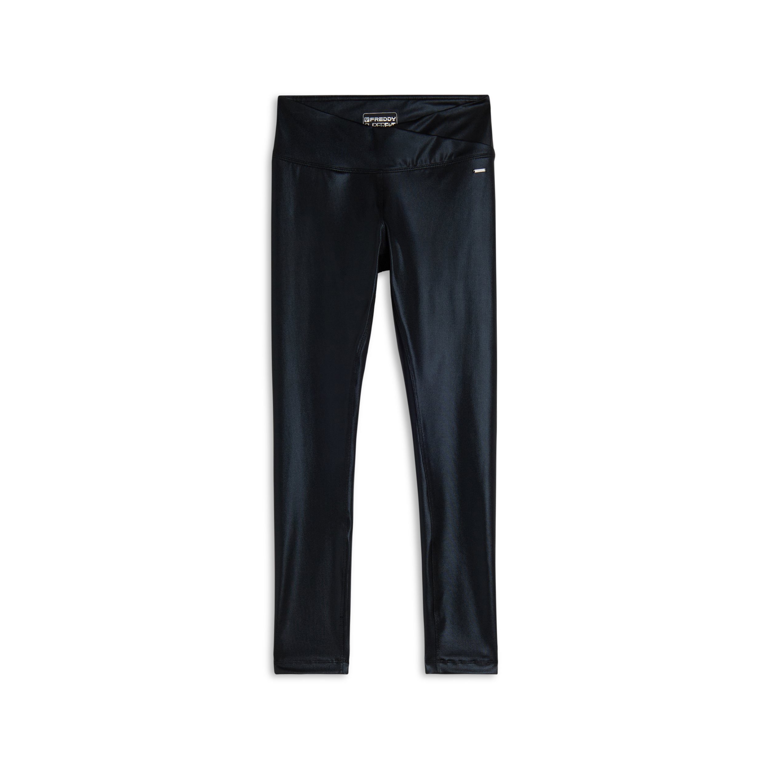 Leggings Vita Regular 7/8 in Jersey Coated Wet Effect