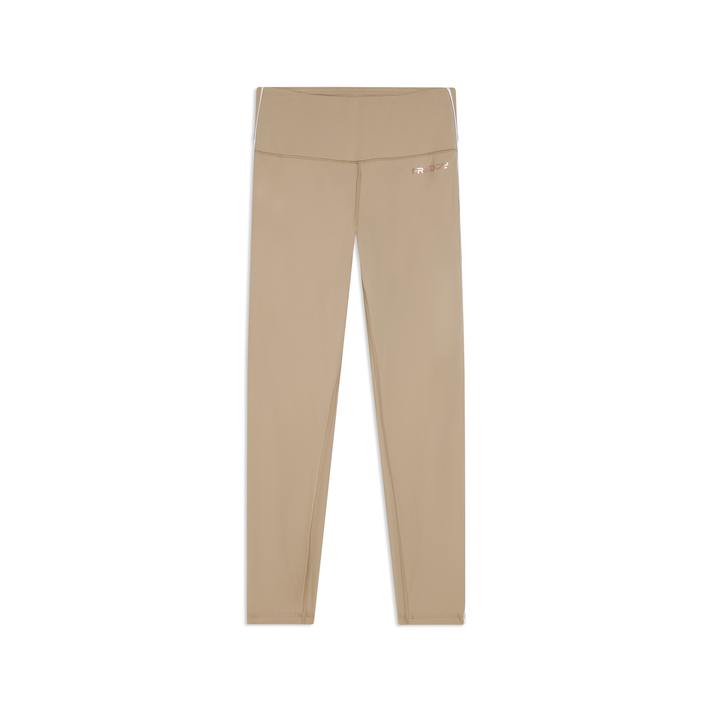 Leggings sport 7/8 vita super alta con profili a contrasto