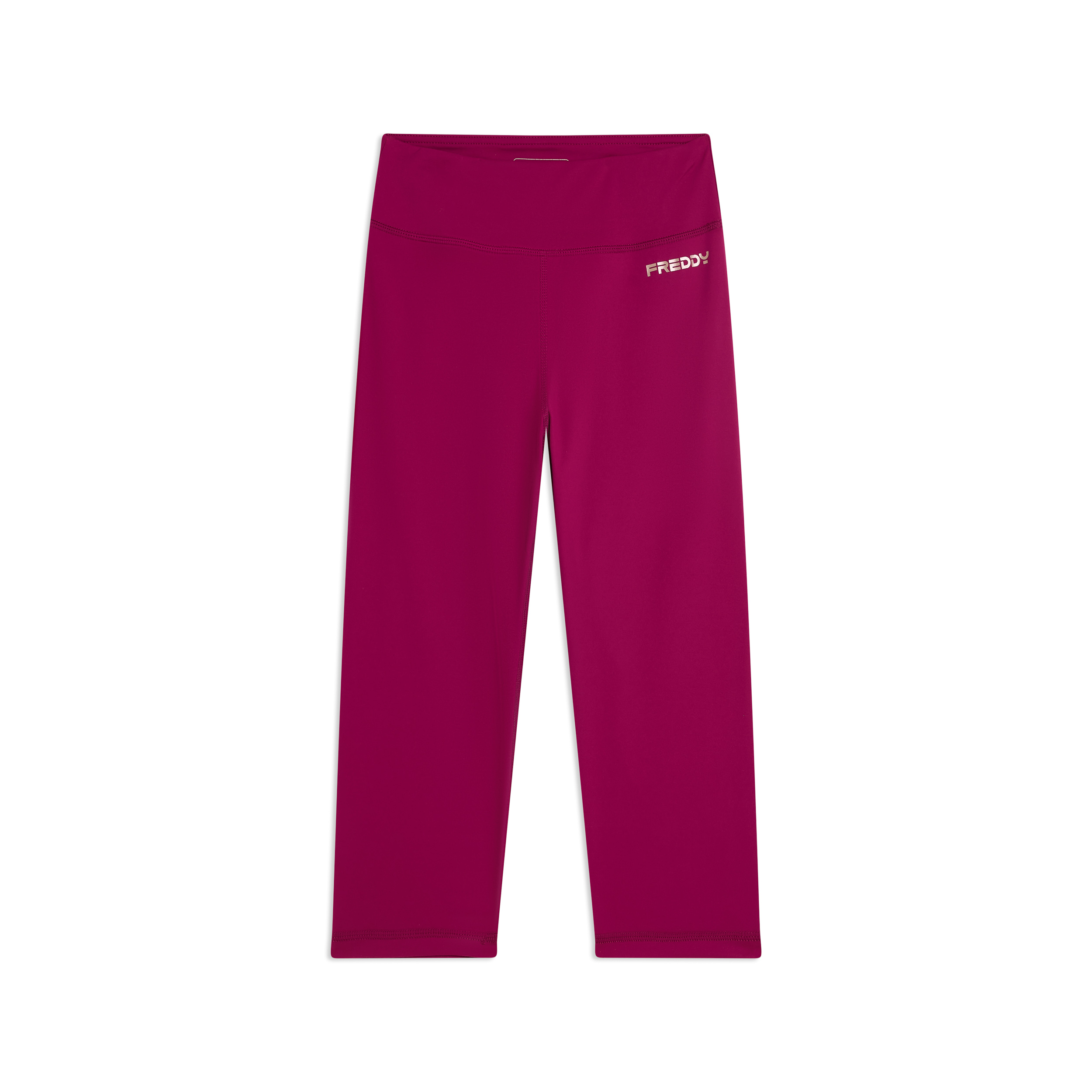Leggings corsaro vita alta in tessuto tecnico quick dry