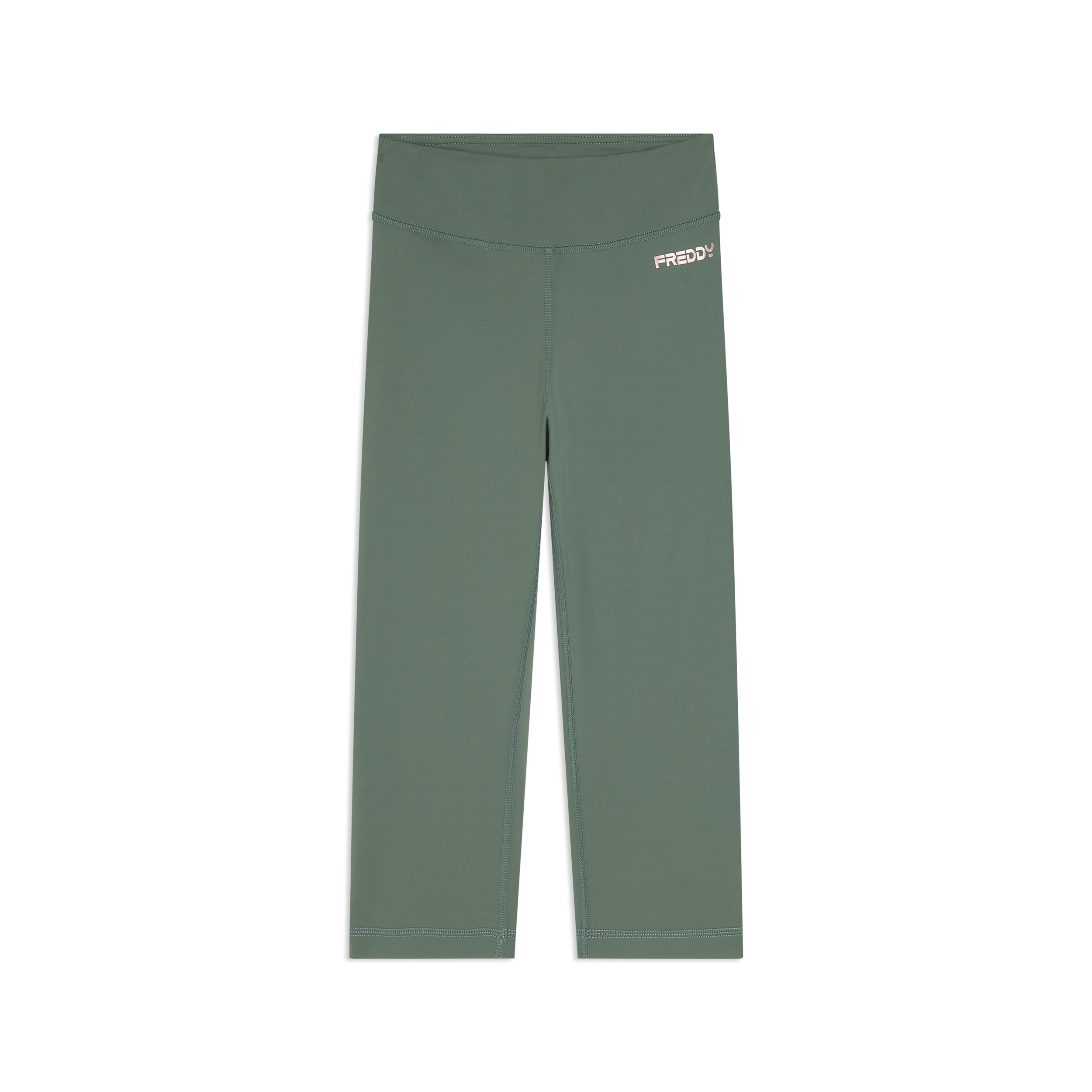 Leggings corsaro vita alta in tessuto tecnico quick dry
