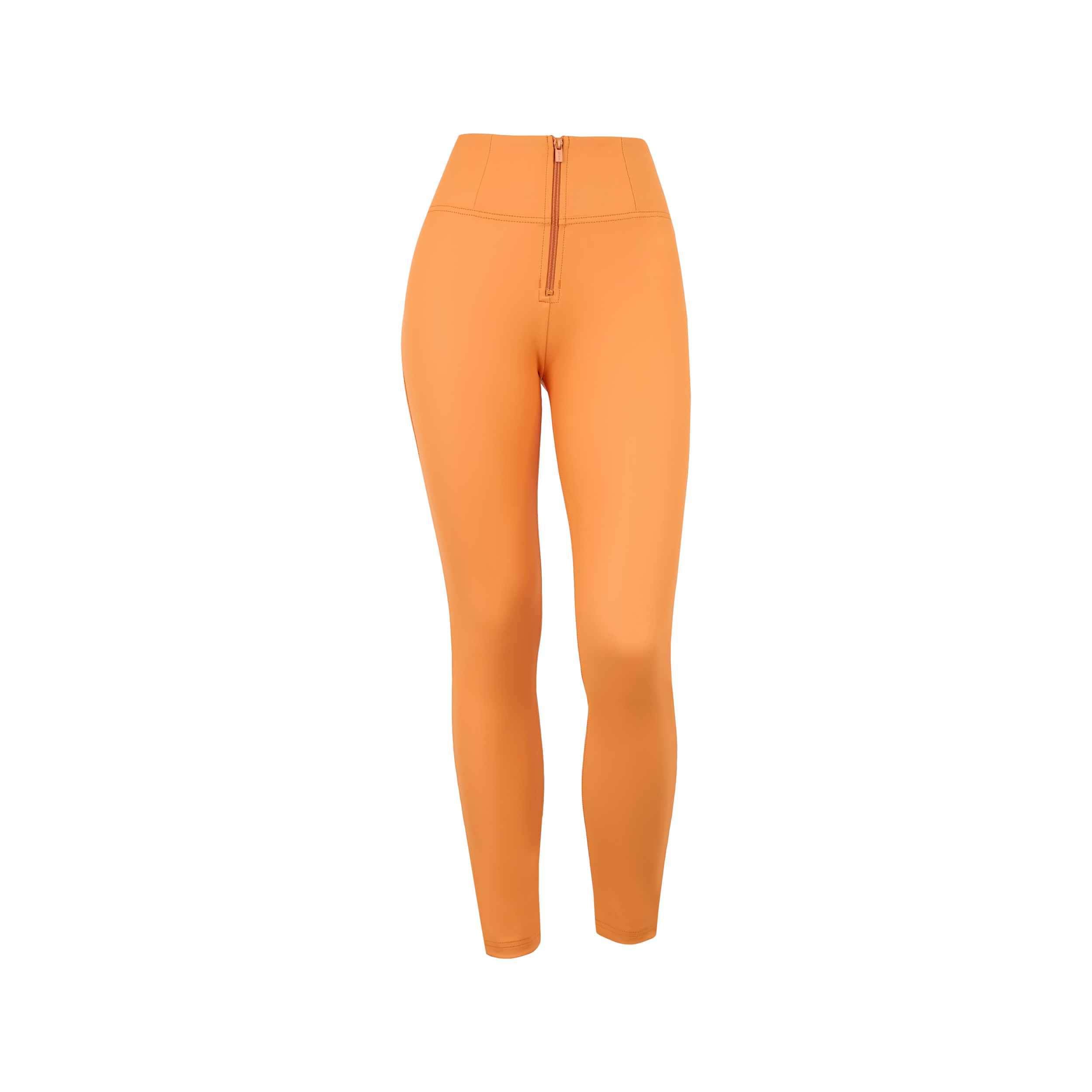 Pantaloni push up WR.UP® clessidra vita alta similpelle eco