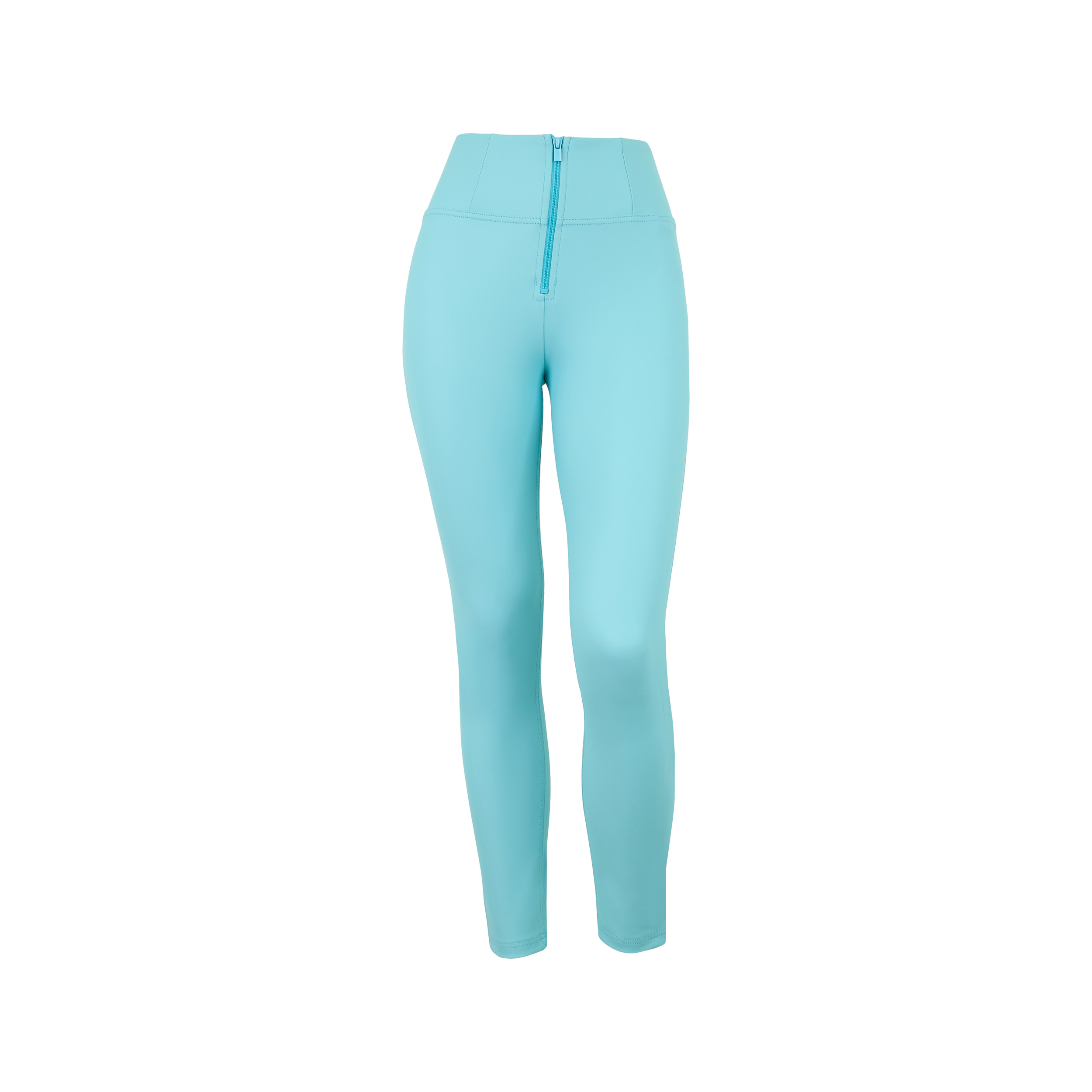 Pantaloni push up WR.UP® clessidra vita alta similpelle eco