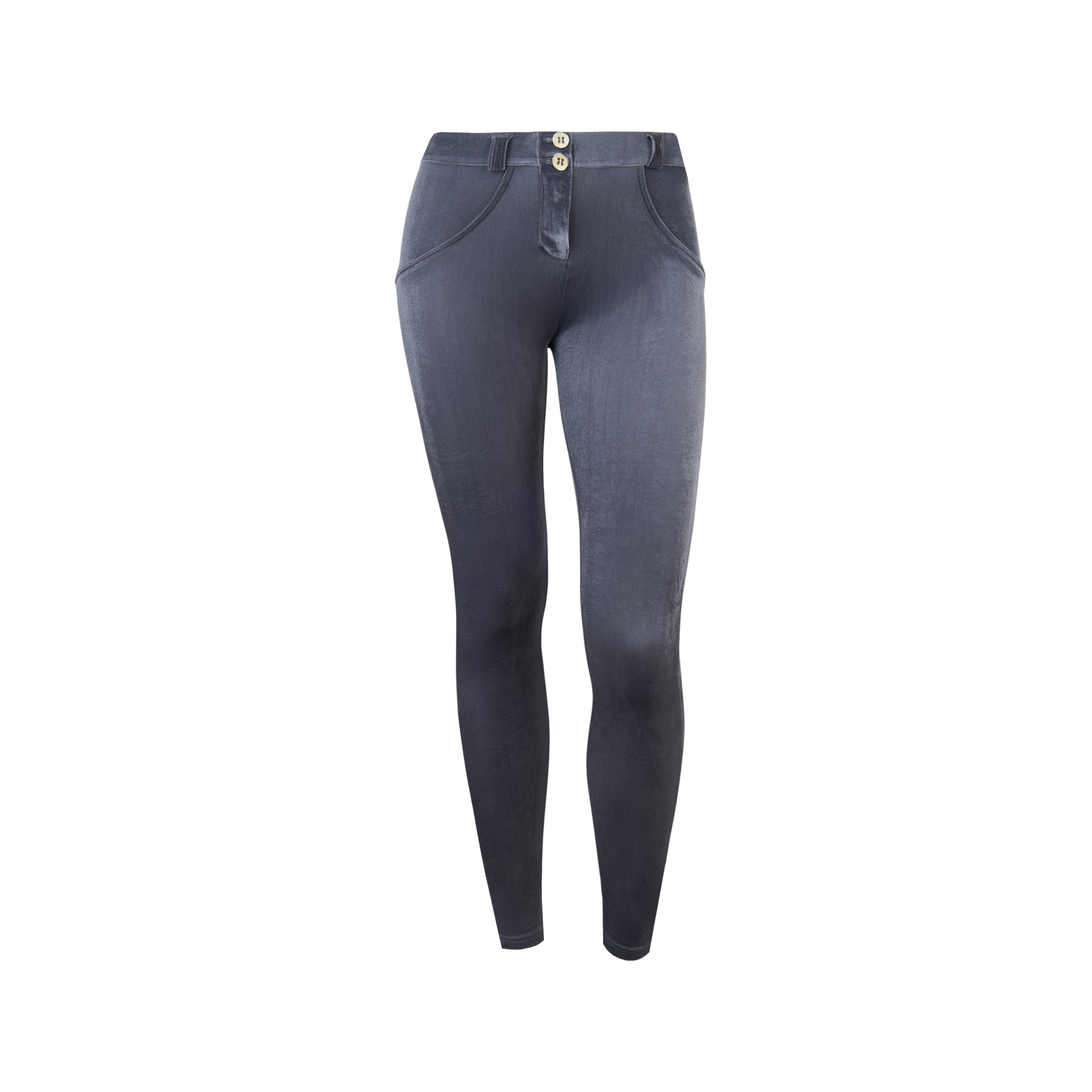 Pantaloni push up WR.UP® vita regular effetto velluto