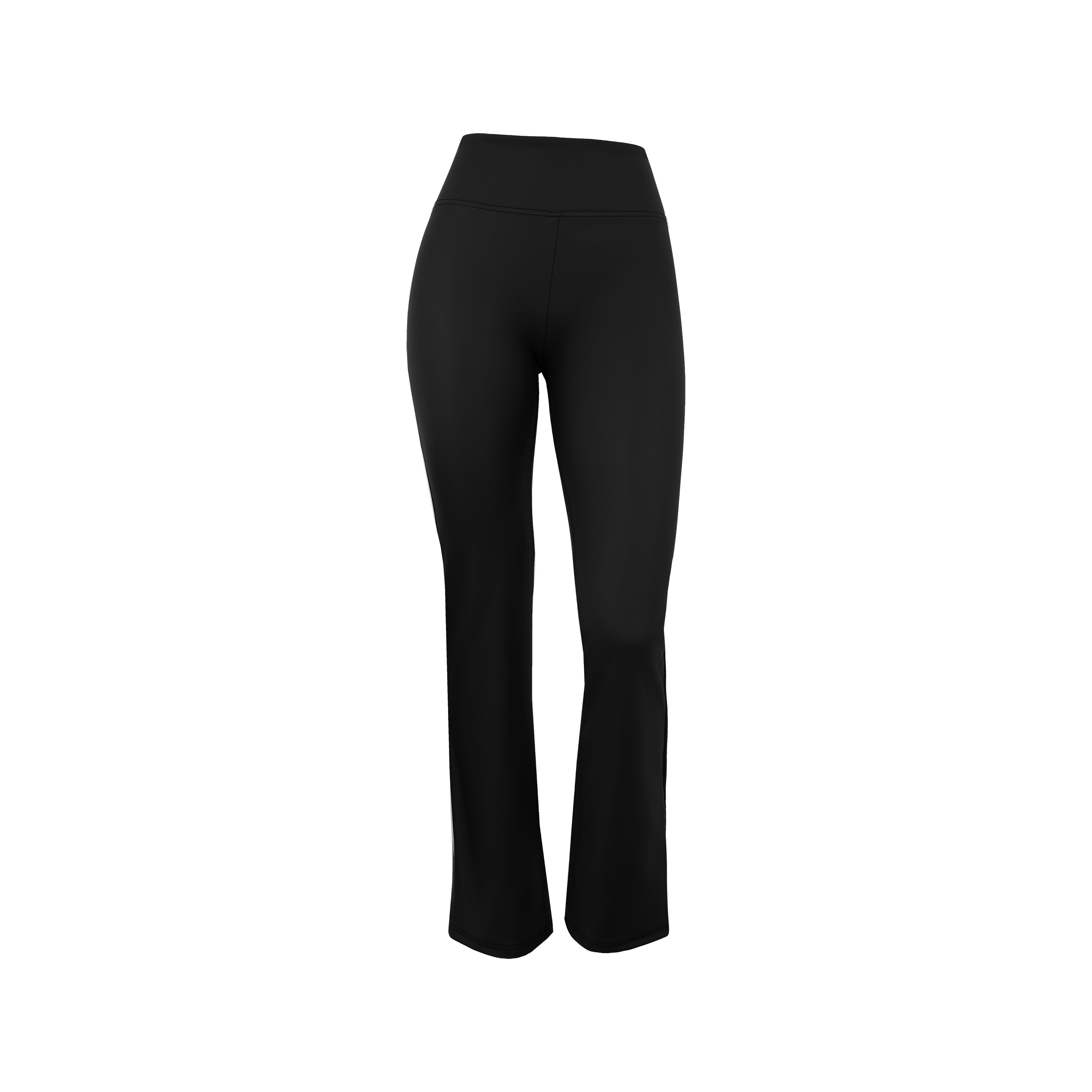 Pantaloni WR.UP bootcut vita alta in in similpelle laminata
