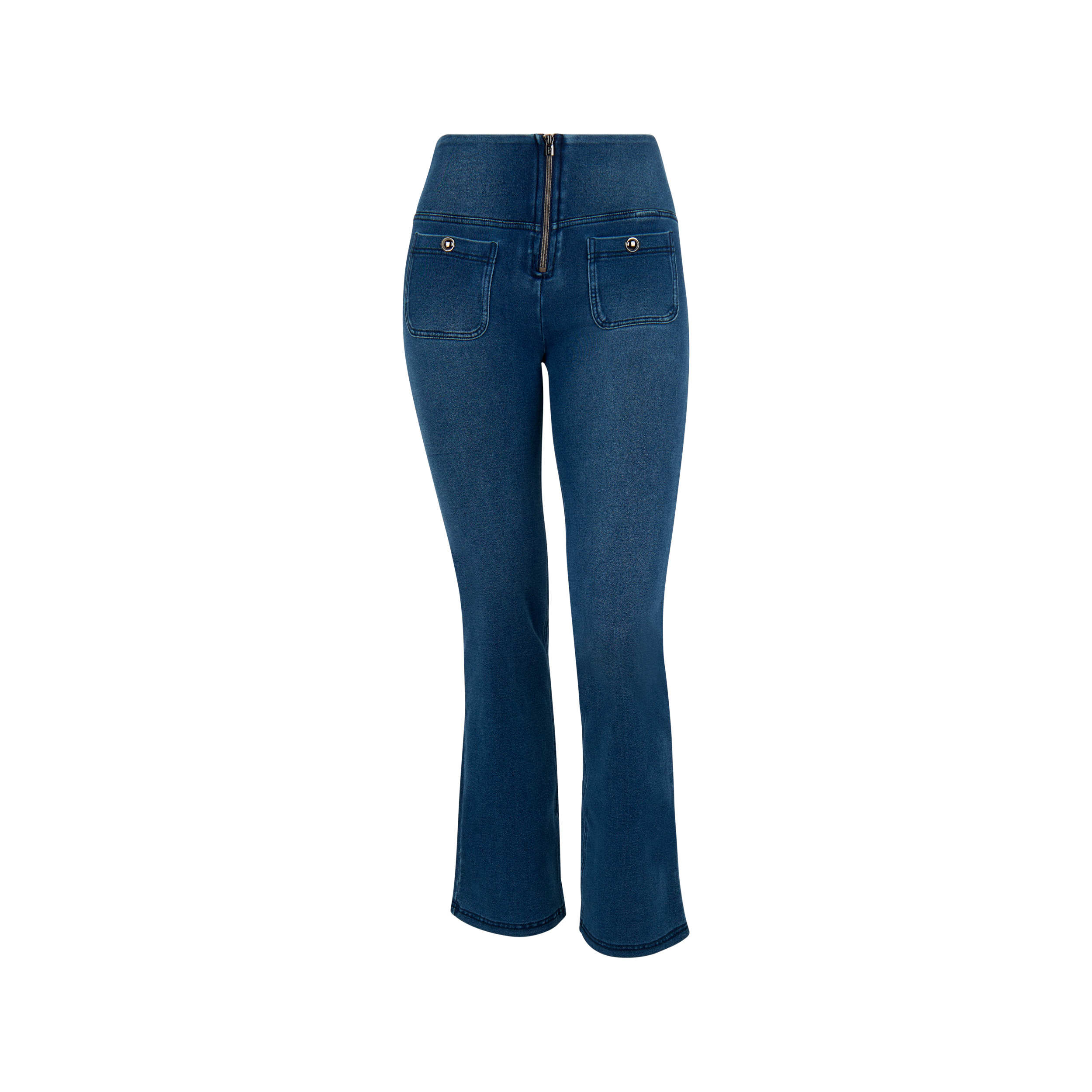 Pantaloni WR.UP bootcut in denim satinato