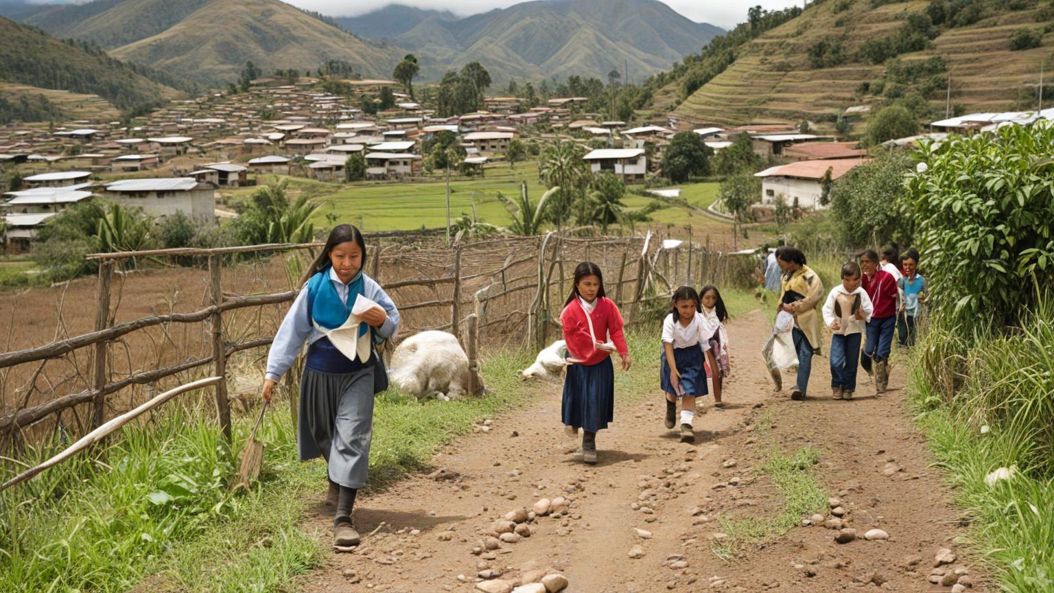El impacto invisible del cambio climático en la educación rural de Ecuador