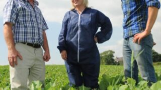 O’Neill visits organic farm at Downpatrick
