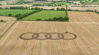 Video: Audi makes crop marks at the Ploughing