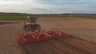Video: Ploughing and sowing spring seed on a 12,000ac farm in the UK