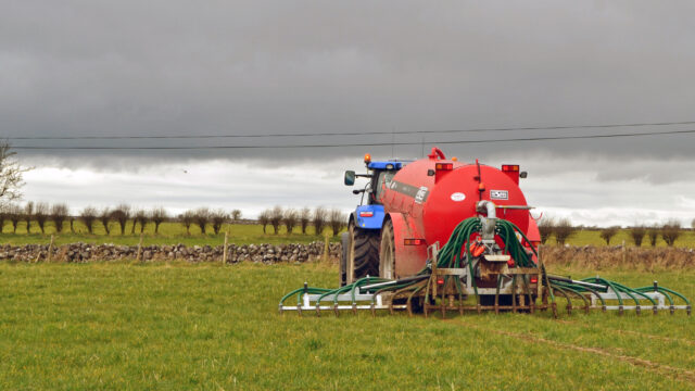 Slurry spreading can continue in Northern Ireland under the 'reasonable excuse' clause, nitrates