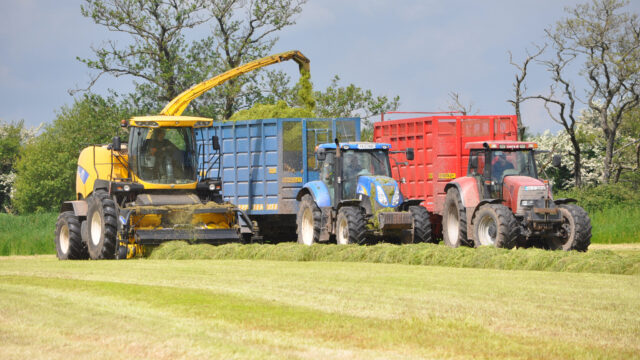 tractor, silage cutting may DAERA CAFRE breen