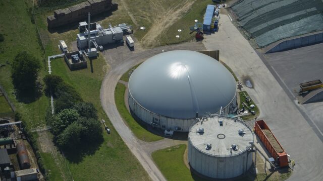 An anaerobic digester (AD plant)