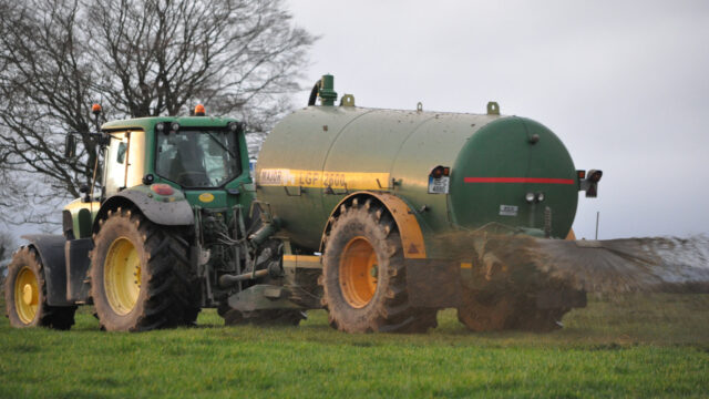 Nitrates derogation slurry