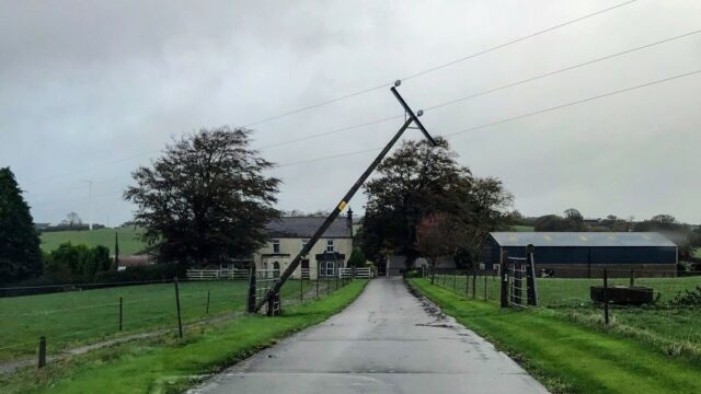 Damage caused by ex-hurricane Ophelia