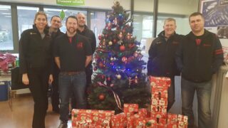 Fastparts team ‘wraps up’ year with charity donations