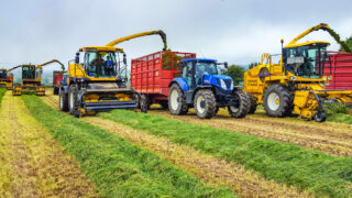 Where did New Holland self-propelled harvesters come from?