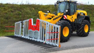 Gearing up for another season: Check out this new folding silage fork…