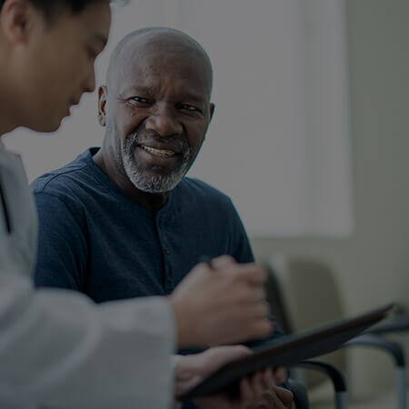 Doctor talking to patients are explaining the treatment of a patient's illness . Health and Medicine concept"