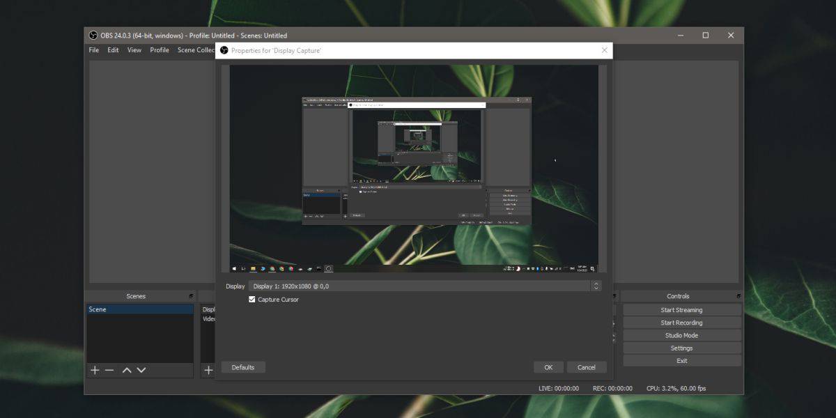 تسجيل شاشة ويندوز 10 باستخدام برنامج OBS 3