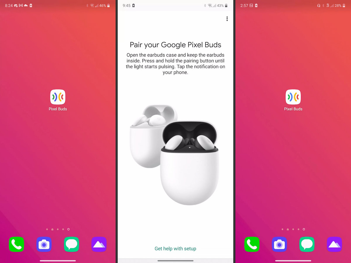 كيفية توصيل سماعات Pixel Buds 1