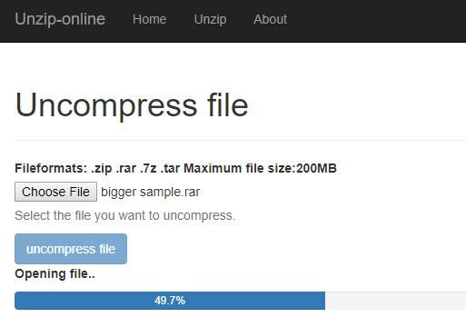 Unzip-Online - أفضل 7 برامج فك الملفات المضغوطة RAR أونلاين