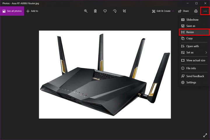 برنامج لتعديل مقاسات الصور على ويندوز