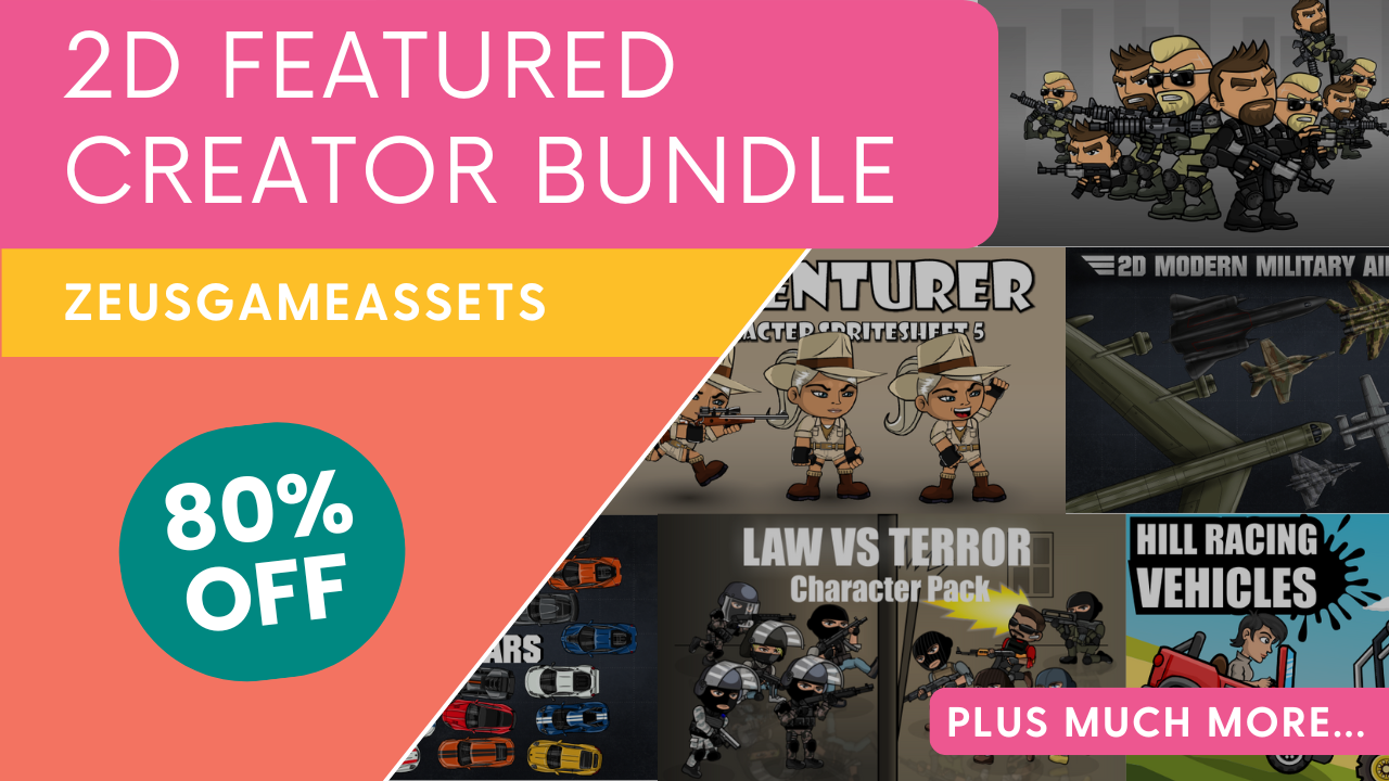 2D Featured Creator Bundle - ZeusGameAssets
