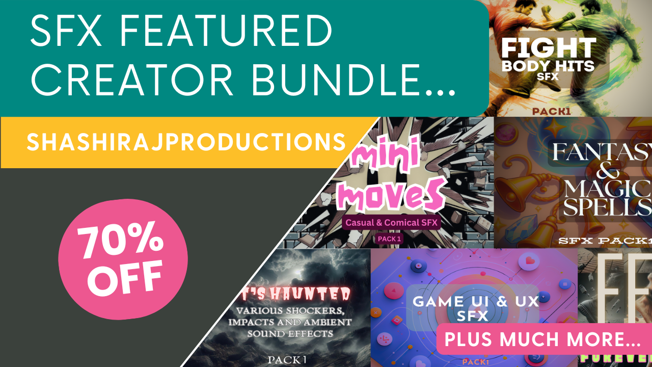 Audio/SFX Featured Creator Bundle - ShashiraJProductions