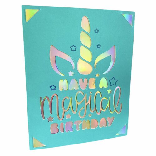 כרטיס Unicorn birthday