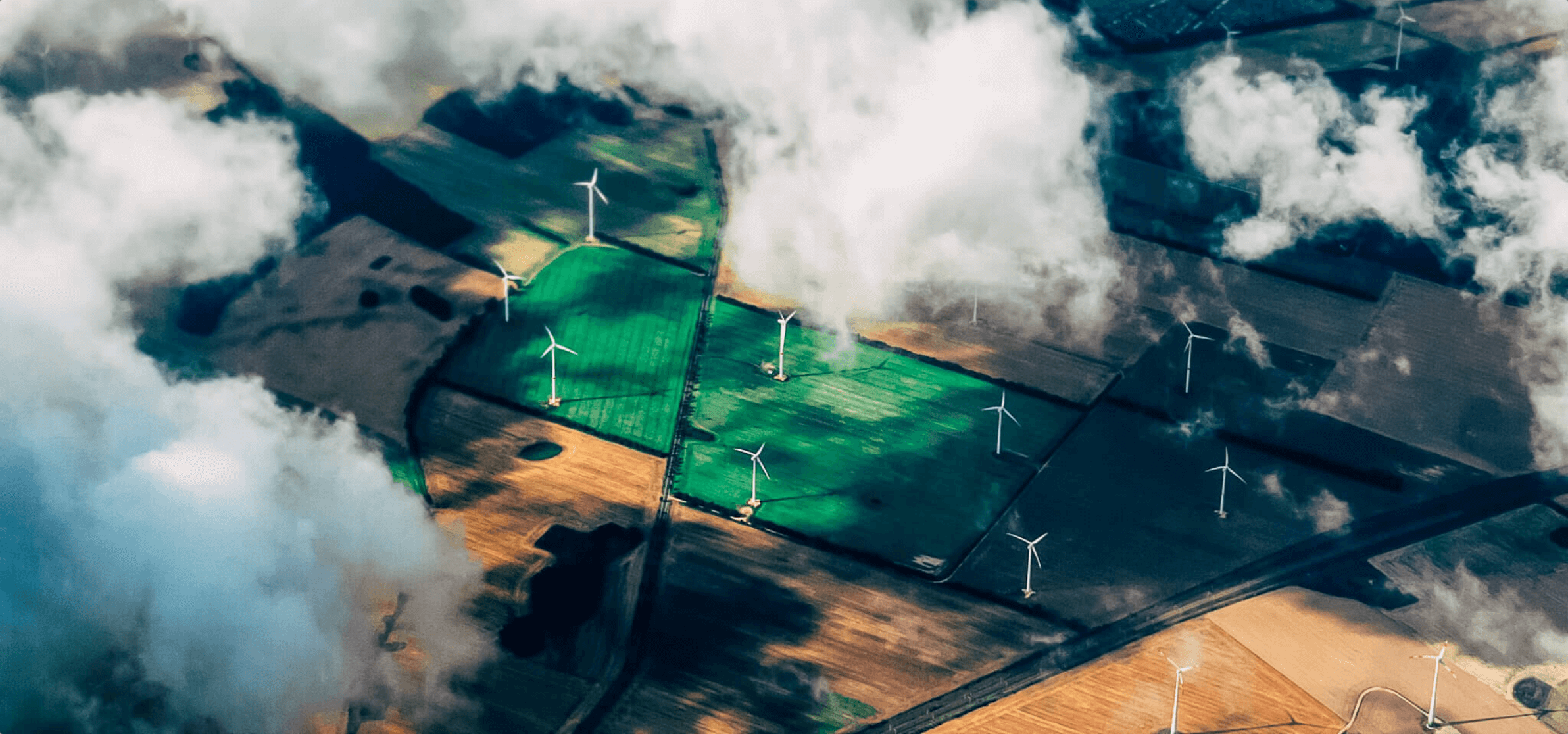 Wind Turbines across the countryside