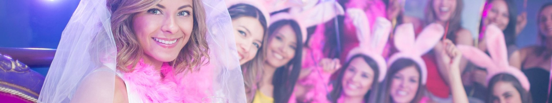 A group of 10 ladies enjoying a hen weekend