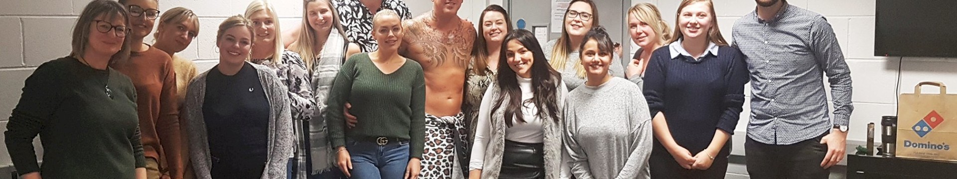 Group picture at life drawing lesson 