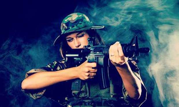 Machine Gun Shooting Activity for Hen Parties, Hen Dos and Hen Weekends