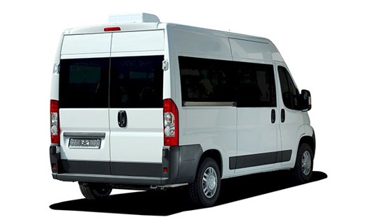 An image of a airport transfer bus.