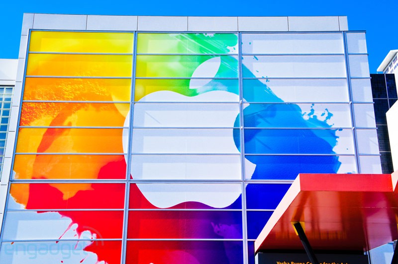 apple logo ad