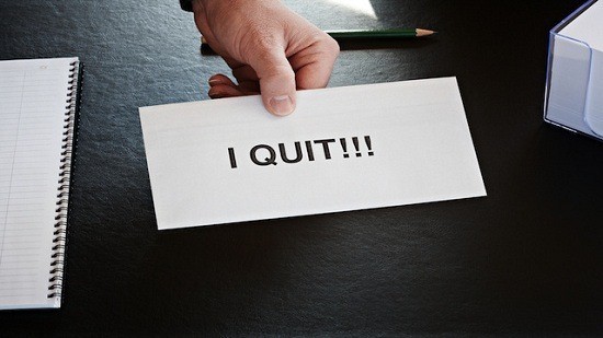 quitting notice.