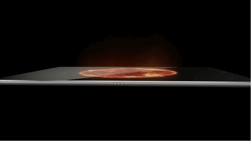 ipad flat on desk